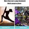 ZCXBHD Aerial Yoga Hammock Premium Aerial Silk Yoga Swing for Antigravity Fitness Inversion Exercises Improved Flexibility Core Strength (Color : Yellow) - Image 2