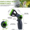 Garden Hose Nozzle Sprayer Thumb Control High Pressure Pistol Grip Easy Water Control- Hose Spray Nozzle Best for Watering Plants Cleaning & Car Wash/Features 10 Spray Nozzle - Image 2