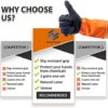 Chemical Resistant Gloves for Heavy-duty Utility - 2 Pairs Thick Long Rubber Protective Gloves - Image 6