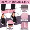 GYMB Resistance Band Set - Non Slip Cloth Exercise Bands to Workout Glutes, Thighs & Legs - Includes Booty Band Training Videos for Gym & Home Fitness, Yoga, Pilates for Men/Women - 3 Levels - Image 3