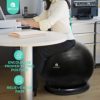 Enovi Fit+ Ball Chair, Yoga Ball Exercise Ball with Adjustable Resistance Bands and Ring Base, Home Gym Workout Set, Stability Ball & Balance Ball Seat to Relieve Back Pain, Multiple Color Size - Image 2