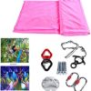 9.2ft Aerial Silk Aerial Yoga Swing Set Aerial Hammock with Hardware Aerial Yoga Hammock for Acrobatic Dance Air Yoga Fitness - Image 4