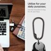 Spigen Carabiner Clips D Ring, Spring Snap Hook, Keyring Keychain Hook with Zinc Alloy Caribeaners - 3 Pack - Image 5