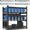 Nisorpa Mining Rig Frame for 12 GPU, 3 Layers Steel Open Air Miner Rig Case Rack for Crypto Coin Currency Bitcoin Dual Power ATX Motherboard Bracket, Mining Case Server Rack ETH ETC ZEC Mining Tools - Image 4
