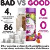 NUTRAMIN Daily Vegan Keto Multivitamin Gummies Vitamin C, D3, and Zinc for Immunity, Plant-Based, Sugar-Free, Nut-Free, Gluten-Free, with Biotin, Vitamin A, B, B6, B12 & More 90 Count, 45 Day Suppy - Image 2