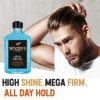 Woody's Mega Firm Gel for Men, Dries Firm with Maximum Shine and Super Strong Grip, Moisturizes, Strengthens, Conditions, with Natural Ingredients, No Flaking, Alcohol-free, For All Hair Types, 12 oz - Image 3