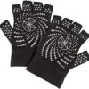 Gaiam Grippy Yoga Gloves, Black/Grey - Image 3