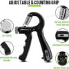 Hand Grip Strengthener Workout Kit (10Pcs )Hands Grip Strength Trainer, Forearm Gripper, Finger Exerciser Stretcher Wrist Ball, Stress Relief Ball for Men and Women, Injury Recovery - Image 2