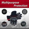 SAFE HANDLER Tough Pro Grip Gloves | Knuckle Guard, Thick Protection, Non-Slip Rough Grip, L/XL, 1 pair (2 gloves) - Image 3