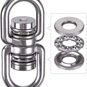 SELEWARE Bearing Swing Swivel, 360° Rotational Device Hanging Accessory for Web Tree Swing, Hammock Chair, Climbing Rope, Aerial Yoga, Kids Swing Swivel,Hold Up to 1200LB