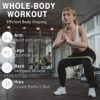 YESMIDE Resistance Bands for Working Out, 8 Pack Exercise Bands with 8 Resistance Levels, Booty Bands for Leg and Butt, Workout Bands Set for Physical Therapy Pilates Yoga, Stretch Bands for Exercise - Image 4