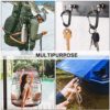 Unijoy Carabiner Clips, 4 Pack, 12KN Heavy Duty Wiregate Carabiners for Camping Hiking Hammock etc, Small Aluminium Caribeaners for Backpack and Dog Leash - Image 7
