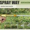 ZOVAATIA Garden Hose Nozzle 100% Heavy Duty Metal, Metal Nozzle & body Non-slip Ergonomic Grip, 4 Watering Patterns, High Pressure Metal Spray Gun for Watering Plants, Car Wash and Showering Dog - Image 8