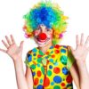 Clown Costume Bowtie Wig Set Clown Dress Up Accessories Clown Nose and Vest for Cosplay Party Supplies - Image 4
