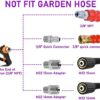 PWACCS Pressure Washer Gun with Swivel, Short Power Washer Gun with 3/8” Quick Connector, M22 14mm /15mm Fitting, 5 Pressure Washer Nozzle Tips with Holder, 5000 PSI - Image 3
