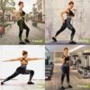 FeelinGirl High Waisted Yoga Leggings for Women Workout Running Pants with 3 Rows Hook&Eye Stretchy Fitness Gym Tights - Image 5