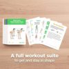 WorkoutLabs Exercise Cards: Bodyweight – Premium Home & Gym Workout Flash Cards Deck for Women and Men with 60 Exercises and 12 No Equipment Routines · Waterproof Plastic Fitness Flashcards - Image 2