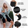 HLTPRO 3 Pack Biker Shorts for Women(Reg & Plus Size) - High Waist Buttery Soft 8" Womens Shorts for Workout, Yoga, Running - Image 3