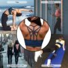 YIANNA Sports Bras for Women Cross Back Padded Sports Bra Medium Support Workout Running Yoga Bra - Image 7