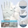 24 Pcs White Cotton Gloves for Dry Hands Moisturizing Gloves Overnight Eczema Gloves Kids Sleep Gloves for Women Cosmetic Jewelry Silver Moisturizing Coin Inspection Gloves - Image 2