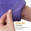 NatraCure Moisturizing Gel Booties and Gloves Set - (for Dry Skin, Dry Hands, feet, Cracked Heels, cuticles, Rough Skin, Dead Skin, use with Your Favorite lotions) - 155/175-LAV/RET - Color: Lavender - Image 4