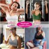 selizo Padded Bralettes for Women, 6 Pcs Sports Bras for Women Pack, V Neck Cami Bando Bra for Women Girls - Image 7