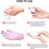 ZEPOHCK Moisturizing Gloves with Touchscreen for Dry Cracked Hands Spa, Gel Lining Infused with Essential Oils and Vitamins Moisten Hands Skin [One Size Fits Women and Men, Pink] (Gloves) - Image 3