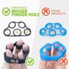 4 Pack Hand Exerciser Grip Strengthener, Finger Stretcher Hand Grip Resistance Bands Hand Strengthener Hand Strengthening Forearm Exerciser for Arthritis - Image 4