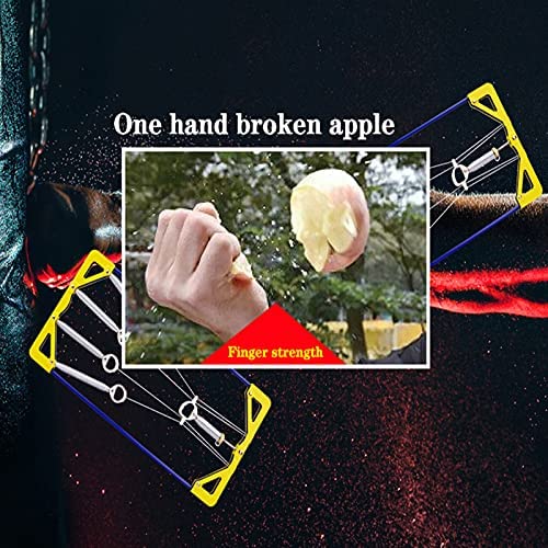 Jinyun Finger Exerciser & Hand Strengthener Expert Grip Strength Training for Athletes, Musicians & Physical Therapy (Metal Blue + Yellow Cover) - Image 7