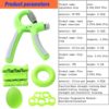 Utdfbwq Grip Training (5-Pack) Kit, Grips for Strength Training, Finger Exerciser, Finger Stretcher, Grip Ring, Stress Relief Grip Ball for Athletes, Musicians, All Men and Women Who Love Sports - Image 3