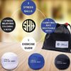 Hand Therapy Stress Ball 3 Pk For Adults -Relieve Stress / Strengthen Hands Fingers and Wrists. A Variety Of Colors 2.36-inch Grip Strength Trainers With 3 Firmness Levels + Bonuses - Image 6