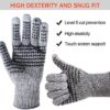 Cut Resistant Gloves|Comfort Stretch Fit Touchscreen Work Gloves|Warehouse Glove with Firm Grip for Men And Women - Image 6
