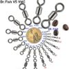 Dr.Fish Fishing Swivels Barrel Swivels, Rolling Swivels Stainless Steel Swivels Fishing Tackles Black Nickel 30Lb to1500 Lb - Image 2