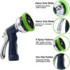 Garden Hose Nozzle Heavy Duty Spray 9 Adjustable Patterns Metal Water Jet Hose Sprayer Hand Gun Grip Trigger for Cleaning/Watering Lawn and Garden/Pets Shower by SUNRICH - Image 3