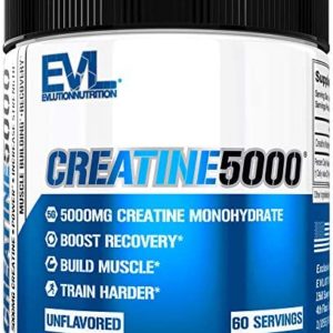 Evlution Nutrition Creatine5000 5 Grams of Pure Creatine Monohydrate in Each Serving Unflavored Powder (60 Servings)