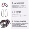 CurcKua 7PCS Aerial Yoga Hammock Silk Yoga Hammock, Aerial Yoga Swing for Inversion Exercises Improved Flexibility - Image 7