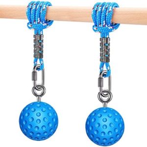 SELEWARE Pull Up Ball Grip, Non-Slip Rock Climbing Holds Pull Up Power Ball for Strength Training Attachment, Neutral Grip Pull Up Handles for Chin Up Bar, Kettlebell, Barbell Home Gym Workout