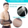 Arm Sling for Shoulder Injury Broken Arm Elbow Medical Grade Quality Mesh Arm Support Small for Men Women Injury Recovery Arm Immobilizer Unisex, 13"-16" Black - Image 3