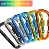Zalava 6pcs 2”D-Clip Durable Locking Carabiner Keychain Clip,Keychain Clip Hook - Image 6