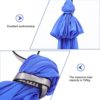 Aerial Yoga Hammock Ceiling Mount: Yoga Swing Elastic Stretch Nylon Swing with Strap Carabiners for Antigravity Yoga Indoor Pilates Inversion Exercises for Kids Blue - Image 6