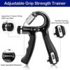 Grip-Strength-Trainer with Counter 2 Pack Adjustable-Resistance 11-132 lbs (5-60kg) Handgrip Exerciser Strengthener Perfect for Muscles Building and Musicians Athletes Hand Rehabilitation Exercising… - Image 2