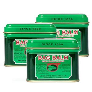 Vermont's Original Bag Balm for Dry Chapped Skin Conditions - Hand & Body (4 Ounce (Pack of 3))