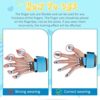3 Pcs Hand Finger Exerciser Finger Stretcher Set, Hand Grip Strengthener Grip Strength Trainer Finger Exerciser Finger Strengthener Finger Resistance Band for Forearm Workout Wrist Thumb Pain Relief - Image 3