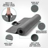 CHABAEBAE Smart Yoga Mat for Women, Yoga Mat for Men Exercise Mats | Non Slip Yoga Mat With Built-in Workout Timer, Phone/ Tablet Stand | Workout Mat Pilates Mat, 72" L 24" W 6mm Thick Yoga Mat With Strap & Bag - Image 6