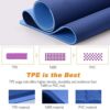 TOPLUS Yoga Mat - Classic 1/4 Inch Thick Pro Yoga Mat Eco Friendly Non Slip Fitness Exercise Mat with Carrying Strap-Workout Mat for Yoga, Pilates and Floor Exercises - Image 4