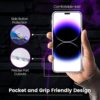 Starlesk Designed for iPhone 14 Pro Max Case Clear - Shockproof Protection with PC Back & TPU Bumpers - MagSafe Compatible - Non-Yellowing & Non-Slip Case iPhone 14 Pro Max - Image 6