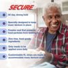 Secure Comfort Strips Waterproof Denture Adhesive - Zinc Free - Extra Firm Hold For Lower Dentures - 15 Strips - Image 4