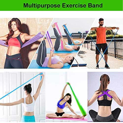 GOAITOU Resistance Bands, Professional Latex Elastic Exercise Bands Long Stretch Bands for Physical Therapy, Recovery, Yoga, Pilates, at-Home or The Gym Workouts, Fitness, Strength Training - Image 6