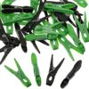 Boao 48 Pieces Washing Line Pegs Clothes Pegs Strong Clothes Pegs Clothespin Clothes Clips Firm Grip Soft Plastic Laundry Pegs for Home Clothes Windproof Supplies (Black and Green) - Image 3