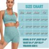 Workout Sets for Women Racerback Sports Bra High Waist Shorts 2 Piece Seamless Yoga Gym Outfits - Image 5